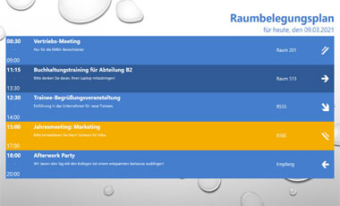 Kalender-Integration in Digital Signage