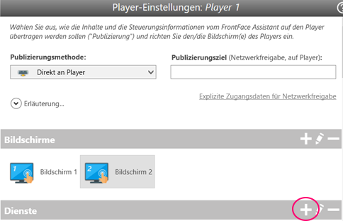 Player Einstellungen