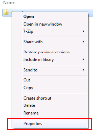 File > Properties (Context Menu)