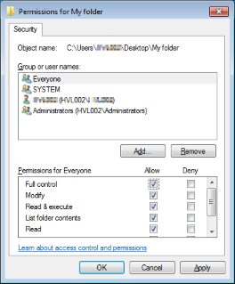 Folder Permissions