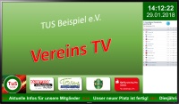 Ihr eigenes Vereins-TV, passend im Corporate Design Ihres Vereins!
